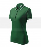 Polohemd Damen - Dunkelgrün Bluse, T-Shirt